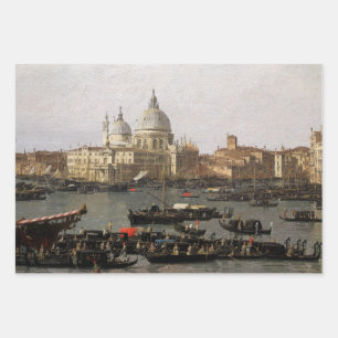 Canaletto Venice, the San Marco Basin Wrapping Pap Wrapping Paper Sheet