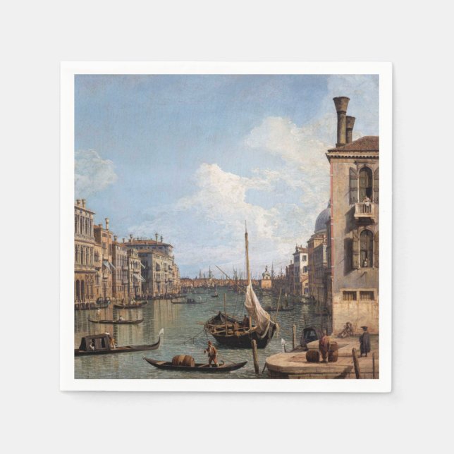 Canaletto View of the Grand Canal     Napkin (Front)