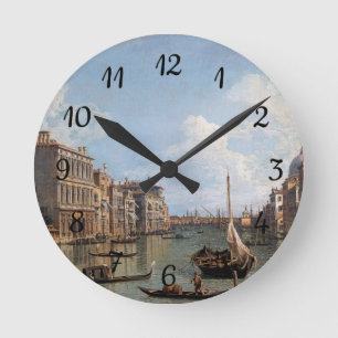Canaletto View of the Grand Canal Round Clock