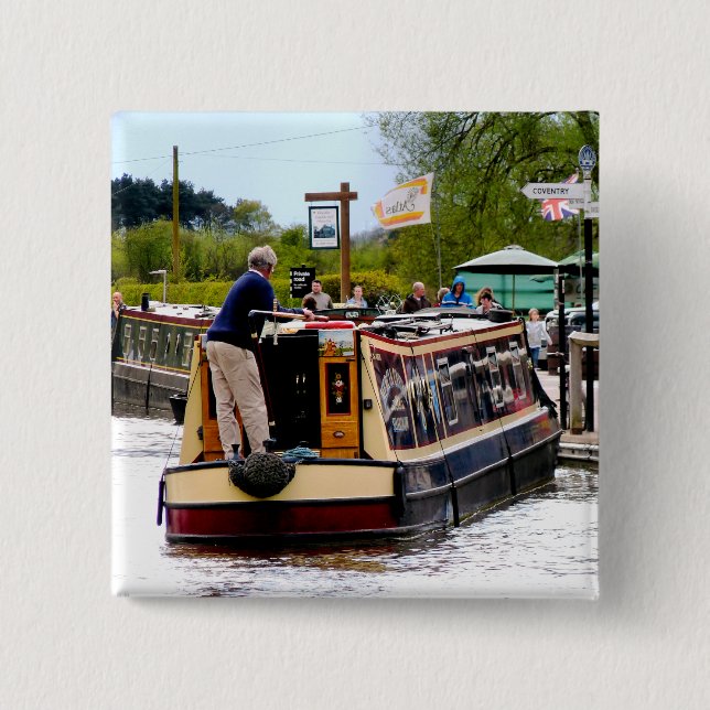 CANALS 2 INCH SQUARE BUTTON (Front)