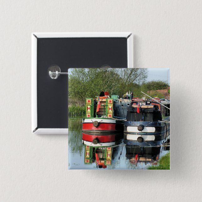CANALS 2 INCH SQUARE BUTTON (Front & Back)