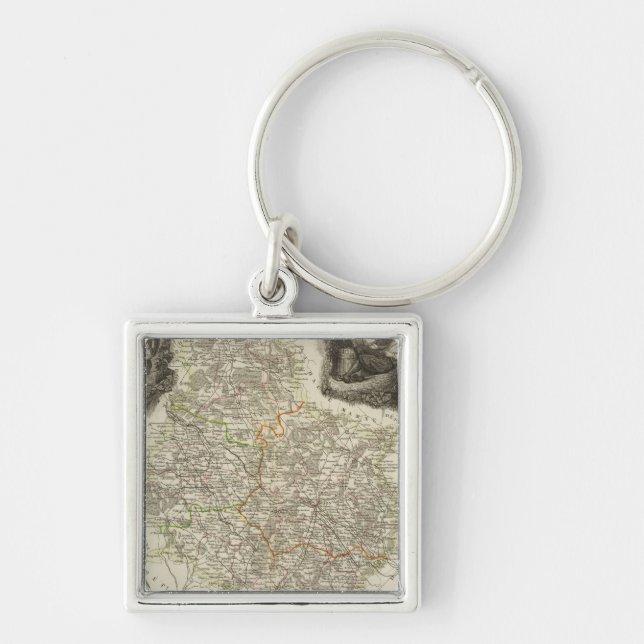 Canals and roads keychain (Front)