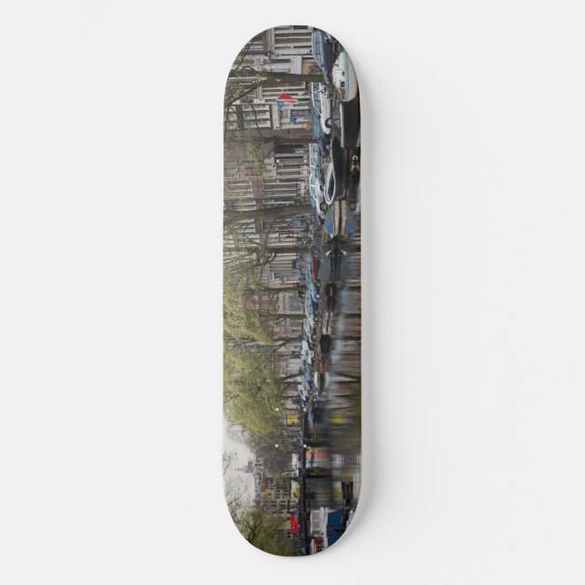 Canals in Amsterdam, Holland Skateboard (Front)
