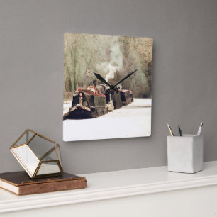 CANALS SQUARE WALL CLOCK