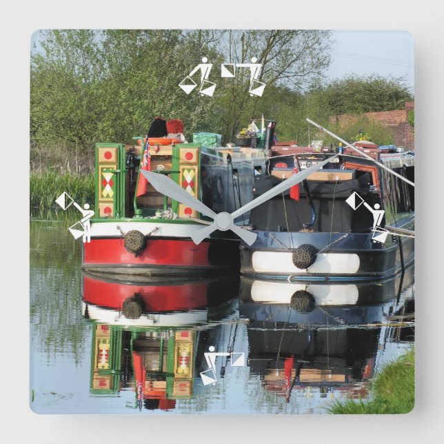CANALS SQUARE WALL CLOCK (Front)