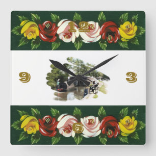 CANALS SQUARE WALL CLOCK