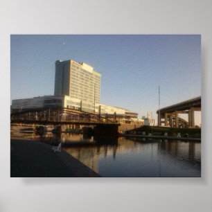 Canalside Reflections Poster