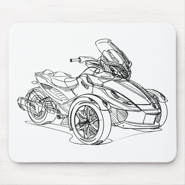 CanAm Spyder ST 2013 Mouse Pad (Front)