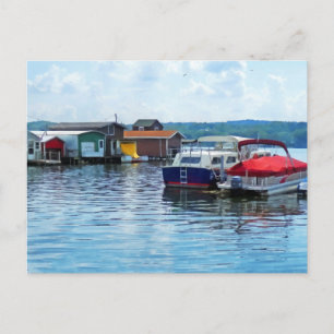 Canandaigua Fishing Shacks Postcard