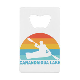 Canandaigua Lake New York Kayak Credit Card Bottle Opener