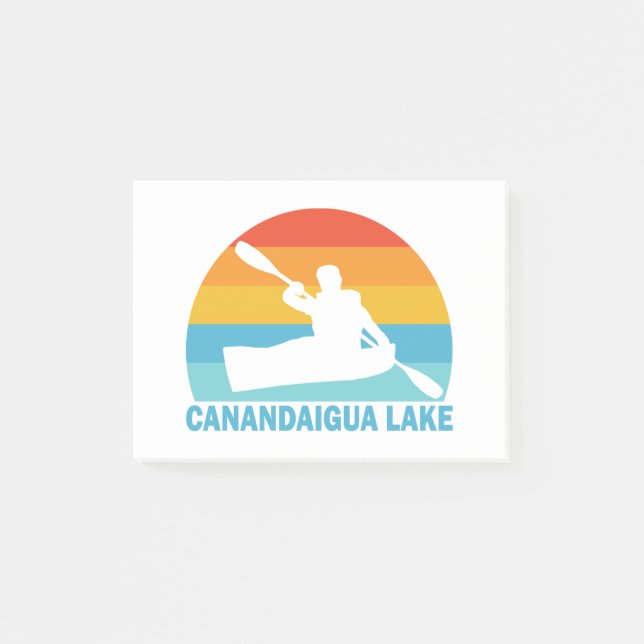 Canandaigua Lake New York Kayak Post-it Notes (Front)
