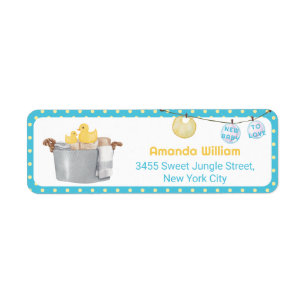Canard en caoutchouc sur fil à linge Baby Shower A
