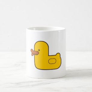 Canard en caoutchouc tasse blanche classique de