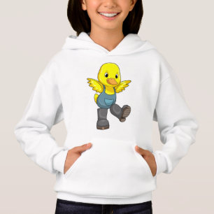 Canard en fermier avec des bottes