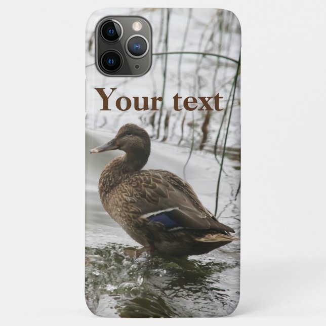 Canard gris sur la nuit le lac iPhone / coque ipad (Dos)