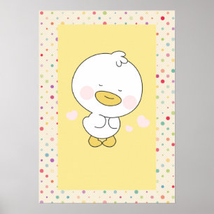 Canard Jaune Mignon avec Décoration de Nursery à P