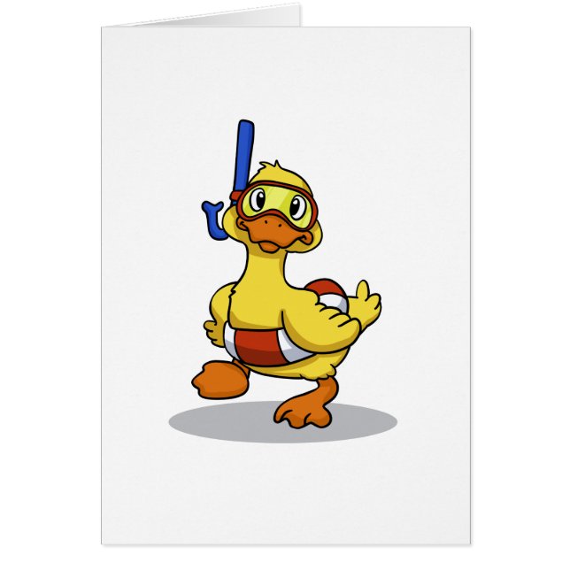 Canard portant un masque de snorkeling| choisir la (Devant)