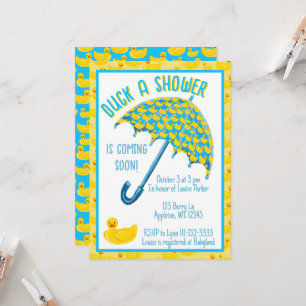 Canard un Baby shower de douche Invitation