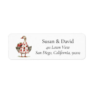 Canards de la ferme mignons fraises