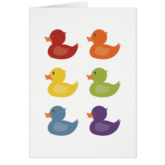 Canards en caoutchouc de l'arc-en-ciel | | sur (Devant)