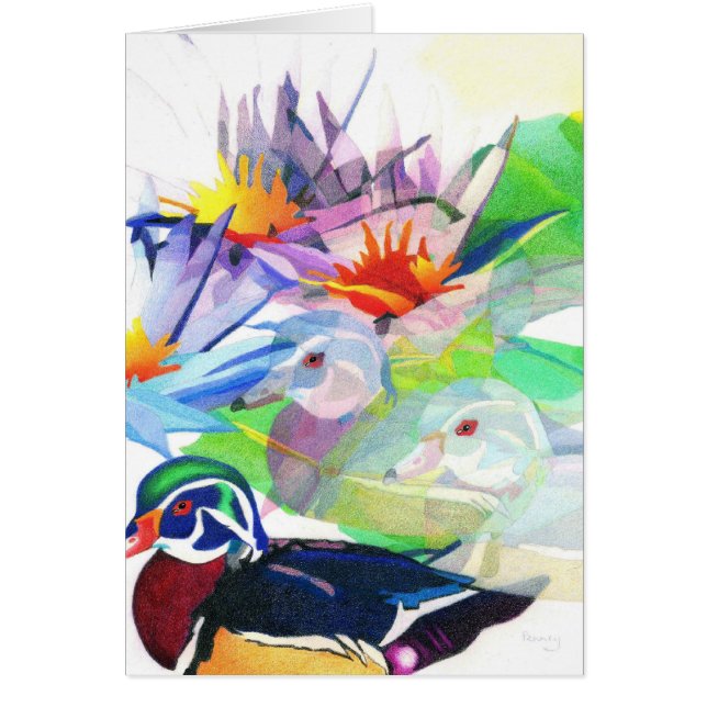 Canards et lotus (Devant)