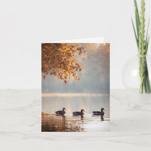 Canards Sur Le Lac Automne