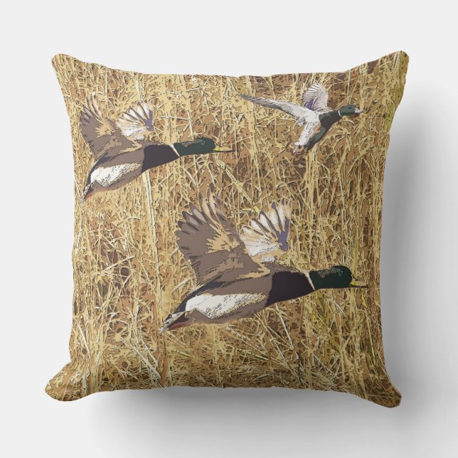 Canards volant au-dessus du coussin extérieur de (Recto)