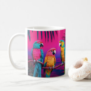 Canarie and Parrot  Mug