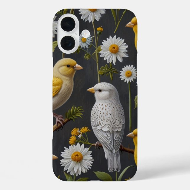 Canaries in a Wildflower Meadow Case-Mate iPhone Case (Back)