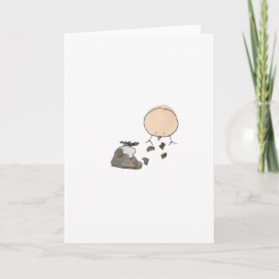 Canary and the Christmas Pudding Holiday Card