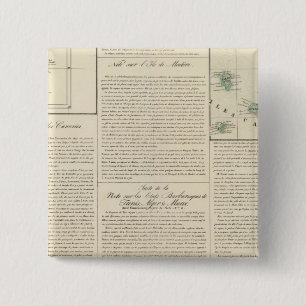 Canary Islands 5 2 Inch Square Button