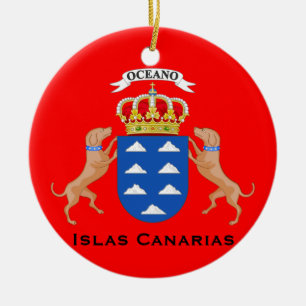 Canary Islands Cutom Christmas Ornament