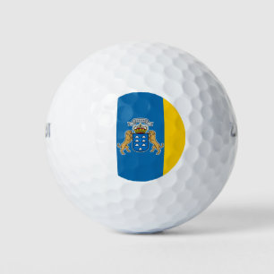 Canary Islands Flag (Canaries) (Canarias, Spain) Golf Balls