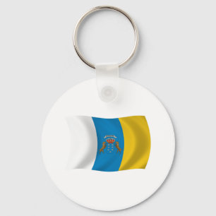 Canary Islands Flag Keychain
