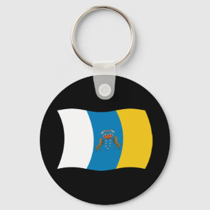 Canary Islands Flag Keychain