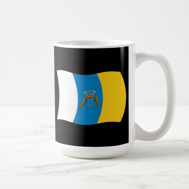 Canary Islands Flag Mug (Right)