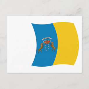 Canary Islands Flag Postcard
