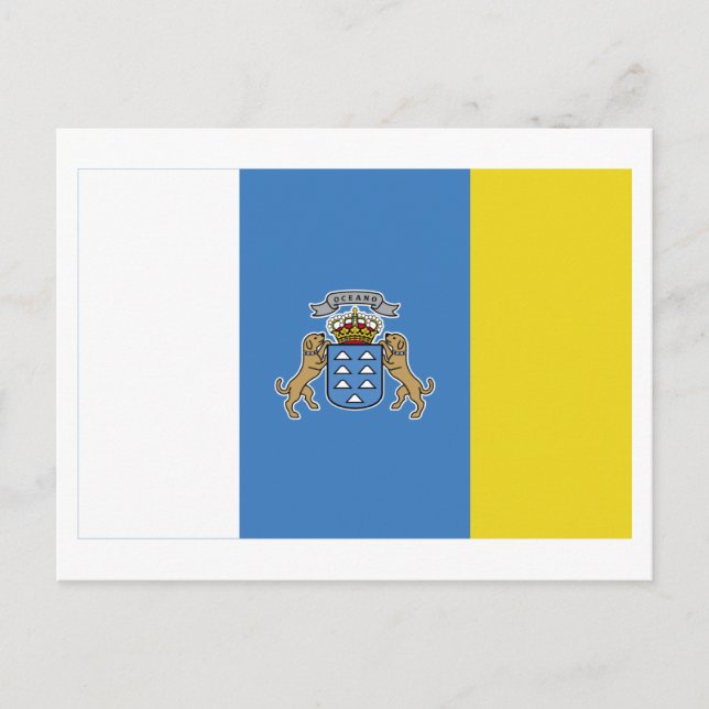 Canary Islands Flag Postcard (Front)