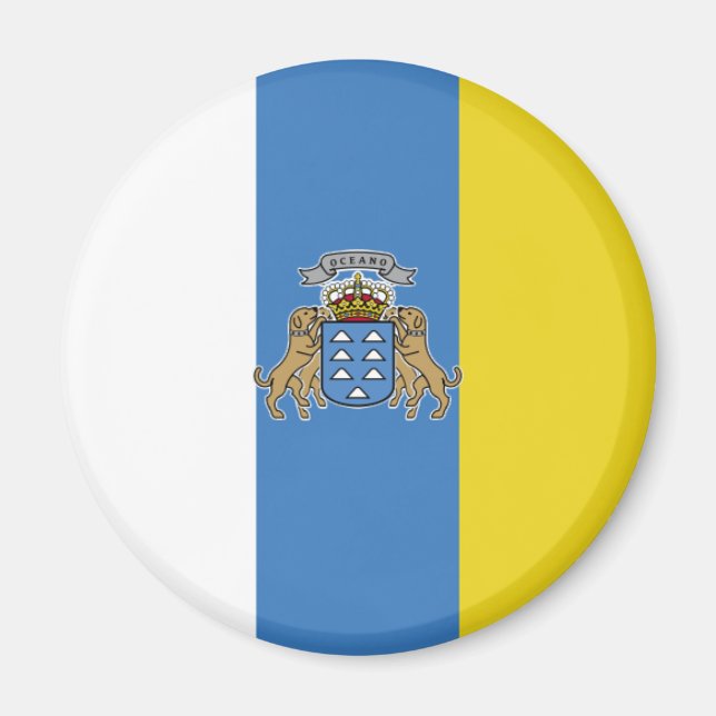 Canary Islands High quality Flag Magnet (Front)
