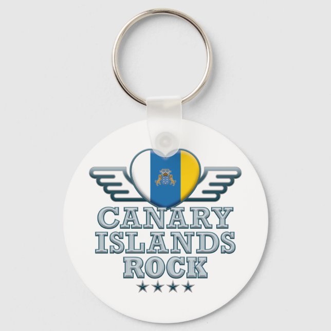 Canary Islands Rock v2 Keychain (Front)
