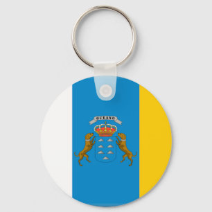 Canary Islands (Spain) Flag Keychain