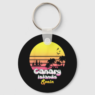 Canary Islands Spain Vacation Souvenir Summer Gift Keychain