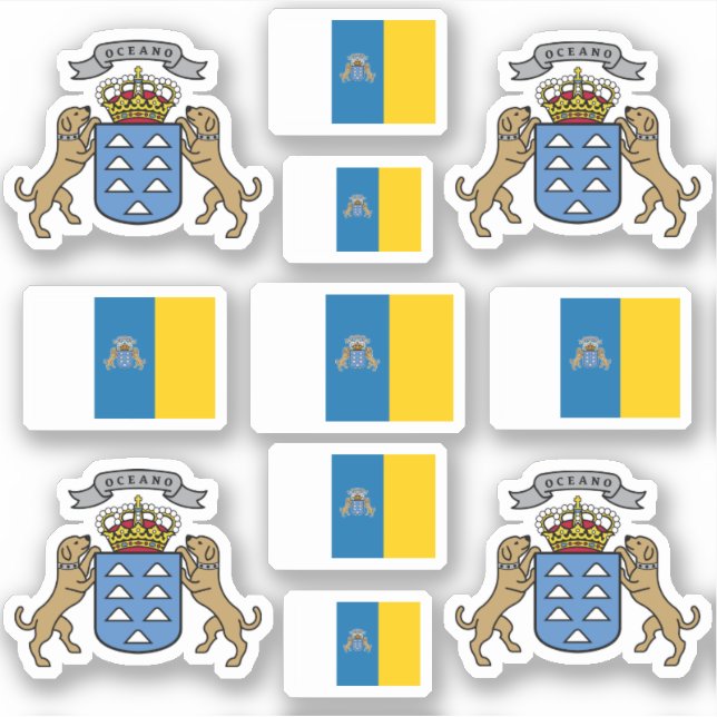 Canary Islands symbols /Coat of arms and flag (Front)