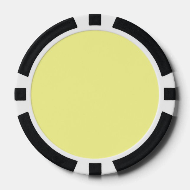 Canary (solid colour)  poker chips (Front)