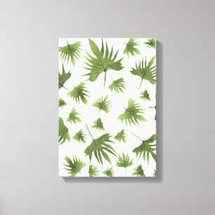 Canary Vine Leaves Canvas Print