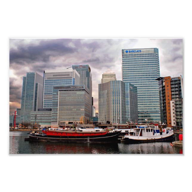 Canary Wharf London Docklands England UK Photo Print (Front)