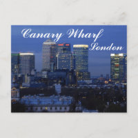 Canary Wharf, London Postcard