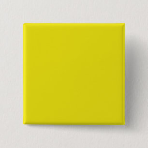 Canary Yellow Bright Fashion Colour Trend 2014 2 Inch Square Button