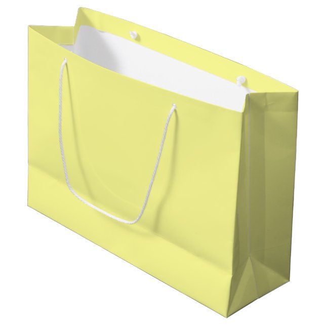 Canary Yellow Large Gift Bag (Front Angled)