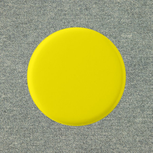 Canary Yellow Solid Colour 1 Inch Round Button (Creator Uploaded)